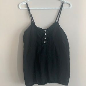 Black lace camisole top